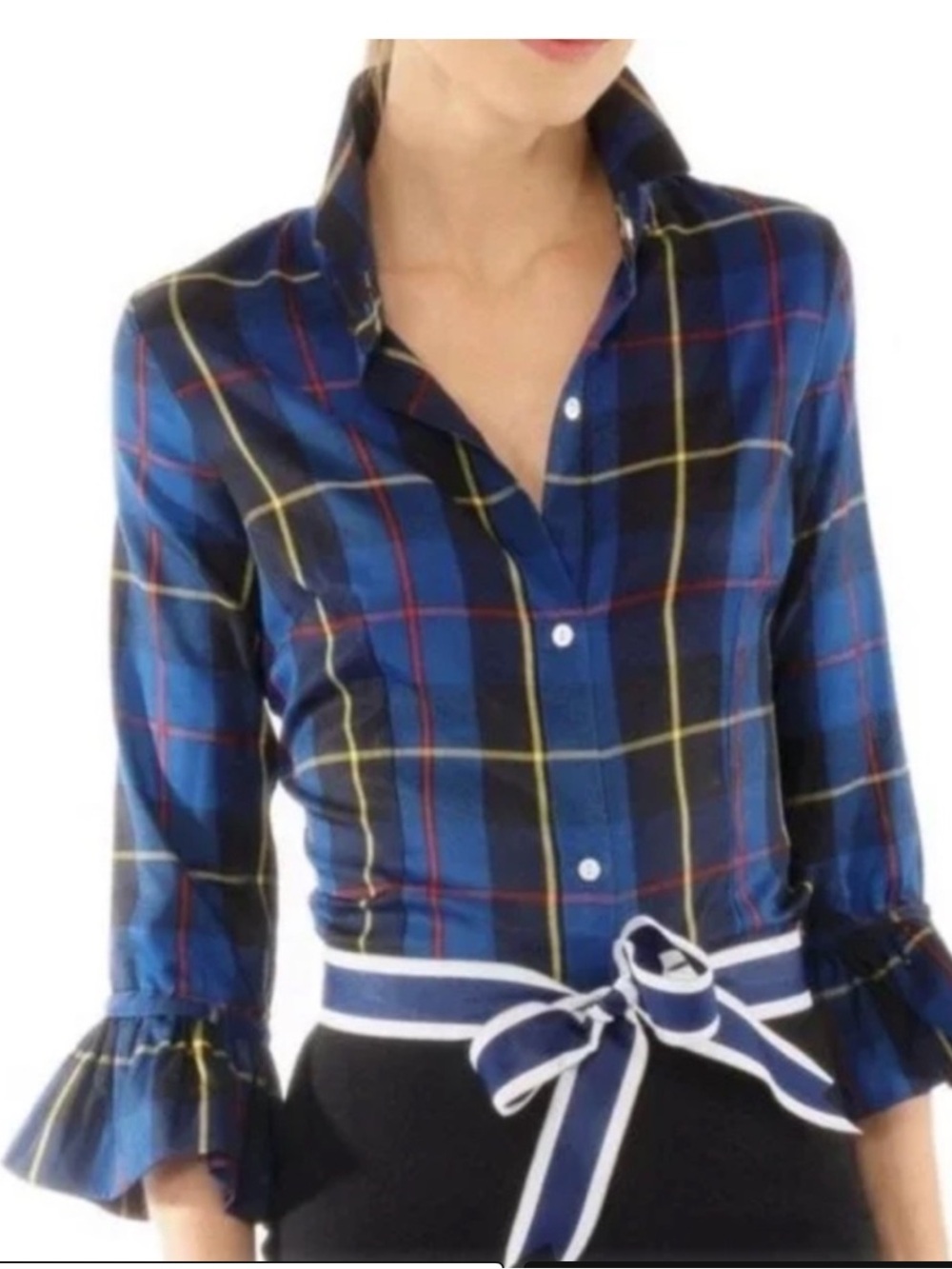 Gretchen Scott Duke of York Priss Button Down Blouse S